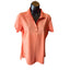 Peter Millar Golf Polo Shirt Womens Medium Coral Stretch Lightweight Activewear