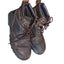 Caterpillar Work Boots Mens 10.5 Brown Leather Steel Toe Safety Oil Resistant