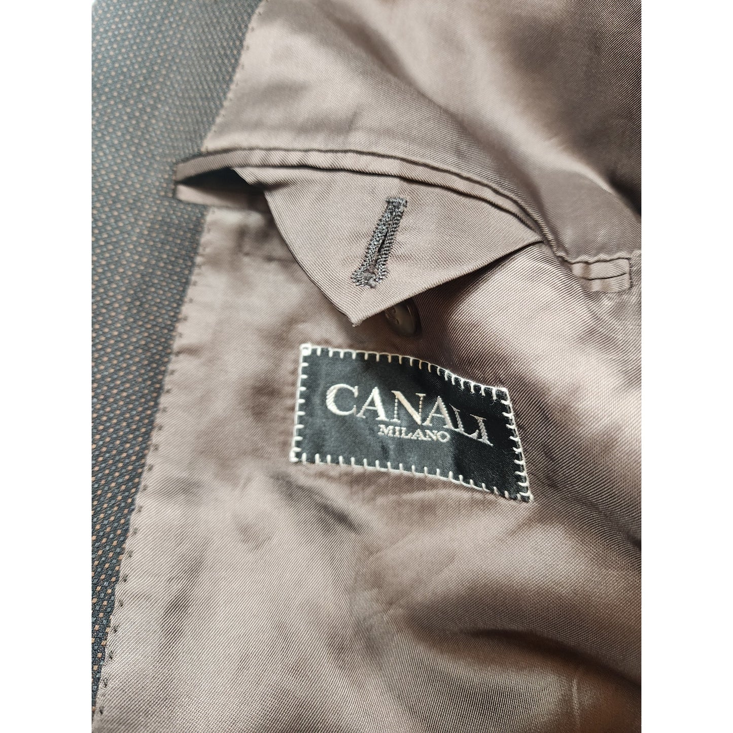 Canali Milano Blazer Jacket 58L Double Breasted Suit Coat Wool Italy Italian