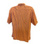Tommy Bahama Silk Shirt Mens Large Orange Check Short Sleeve Button Beach Resort