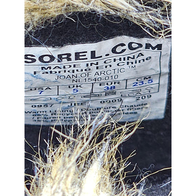 Sorel Boots Womens 7 Joan Of Arctic Waterproof Stylish Fashion Winter Shoes Fur