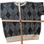 Vintage S.Wm Casuals Sweater Mens XL Geometric Knit Pullover Acrylic Retro
