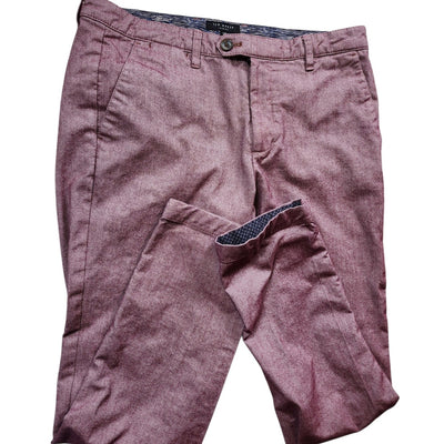 Ted Baker London Mens 33R Pants Slim Fit Trousers Flat Front Business Casual