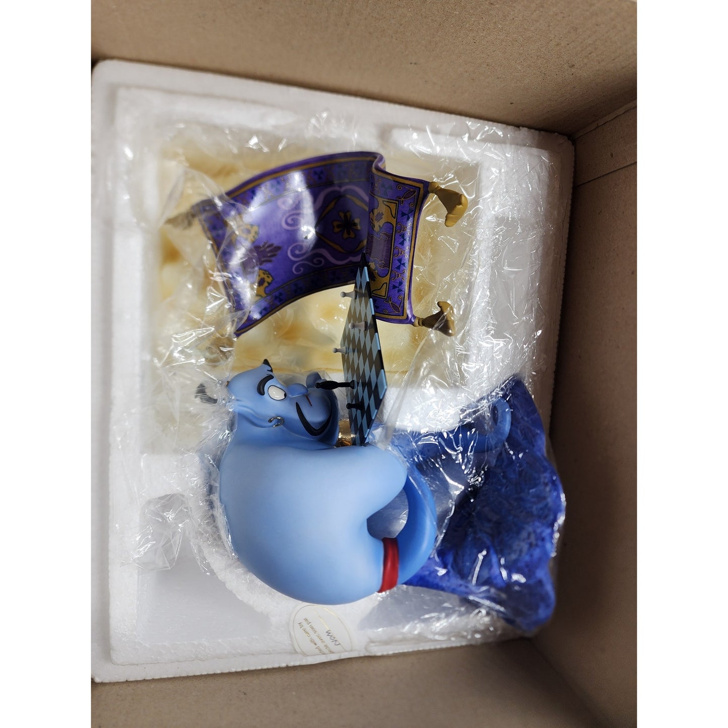 WDCC Aladdin Genie Chess Figurine I’m Losing to a Rug Figure LE Retired COA Box