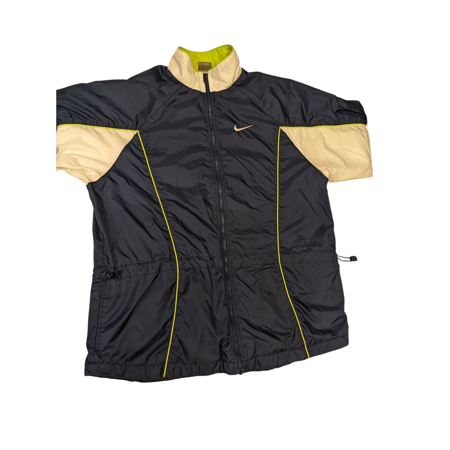 Nike Windbreaker Track Jacket Womens Medium 8-10 Zip 90s Style Spellout Logo
