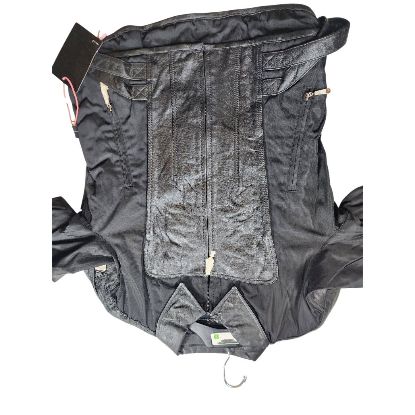Hein Gericke Leather Motorcycle Jacket Womens 16 Protective Padded Biker Riding