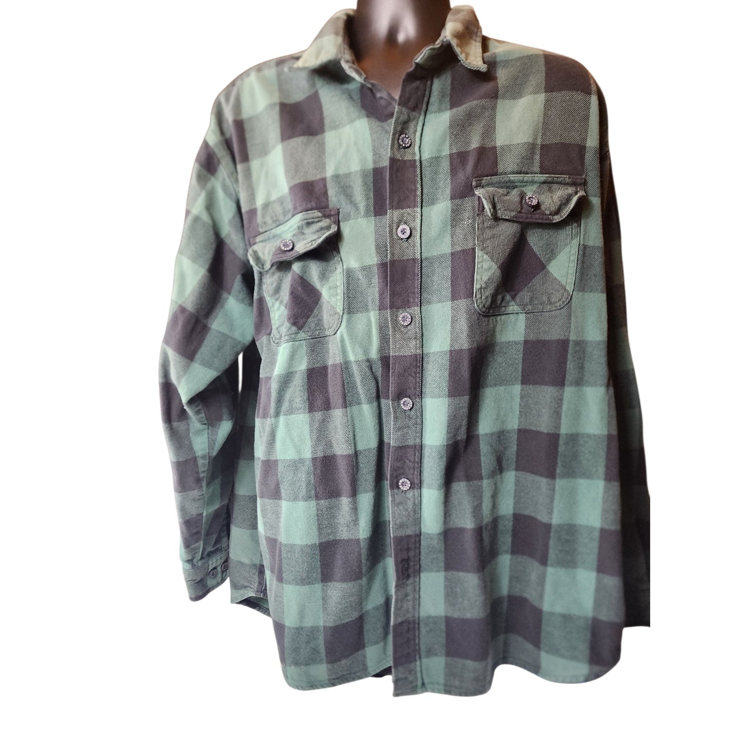 Moose Creek Flannel Shirt Men 3XLT Buffalo Plaid Button Up Workwear Lumberjack