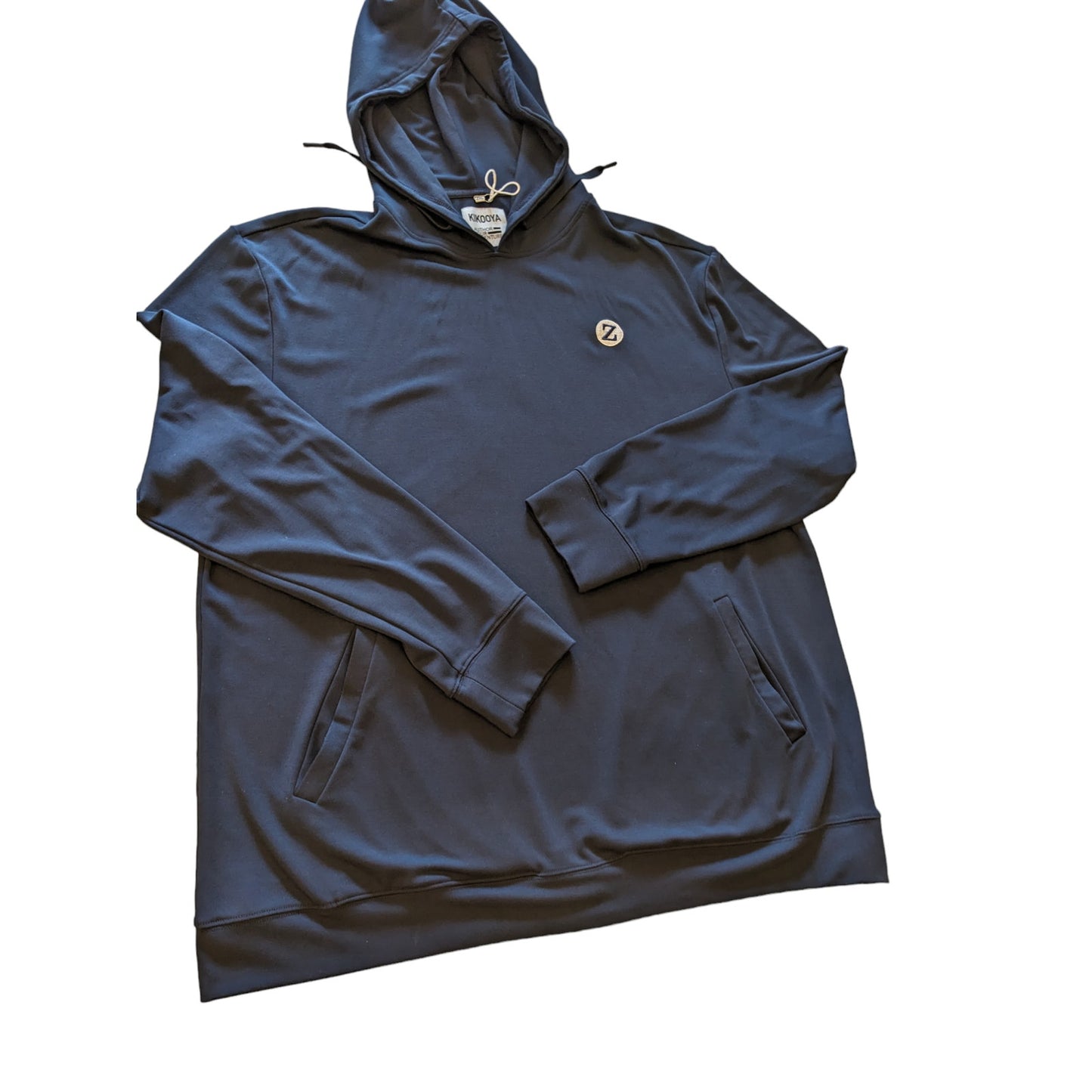 Kikooya Hoodie Mens 2XL Blue Pullover Sweatshirt Streetwear Athleisure Kangaroo