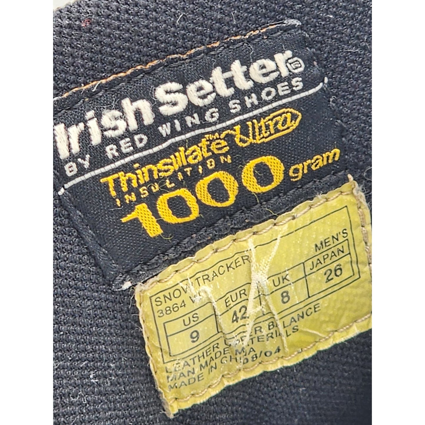 Red Wing Shoes Irish Setter 1000 Gram Mens 9 Snow Tracker Ultra Dry Waterproof