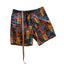 Rhythm Shorts Mens 34 Swim Trunks Board Colorful Print Surf Beachwear Drawstring