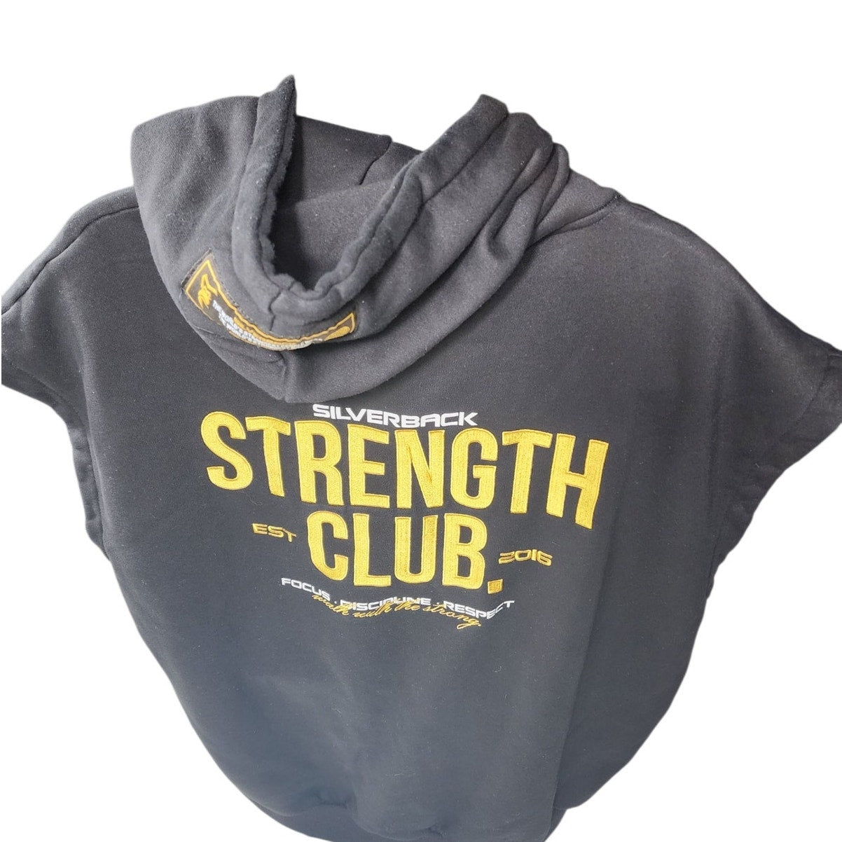 Silverback Strength Club Sleeveless Hoodie Mens 4XL Gym Bodybuilding Musclewear
