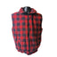 GreatLand Vest Men Medium Buffalo Plaid Flannel Fleece Sleeveless Zip Lumberjack