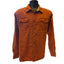 Wrangler Western Shirt Mens Size XL Orange Button Up Pocket Casual Classic Fit