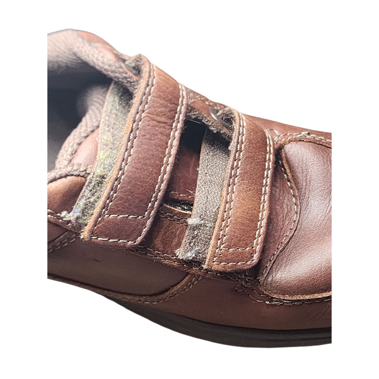 Dunham Shoes Men 8 Leather Slip Resistant Strap Comfort Winslow Hook Loop 8009SB