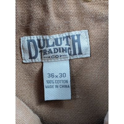 Duluth Trading Pants Mens 36x30 Cargo Heavy Duty Canvas Rugged Workwear Utility
