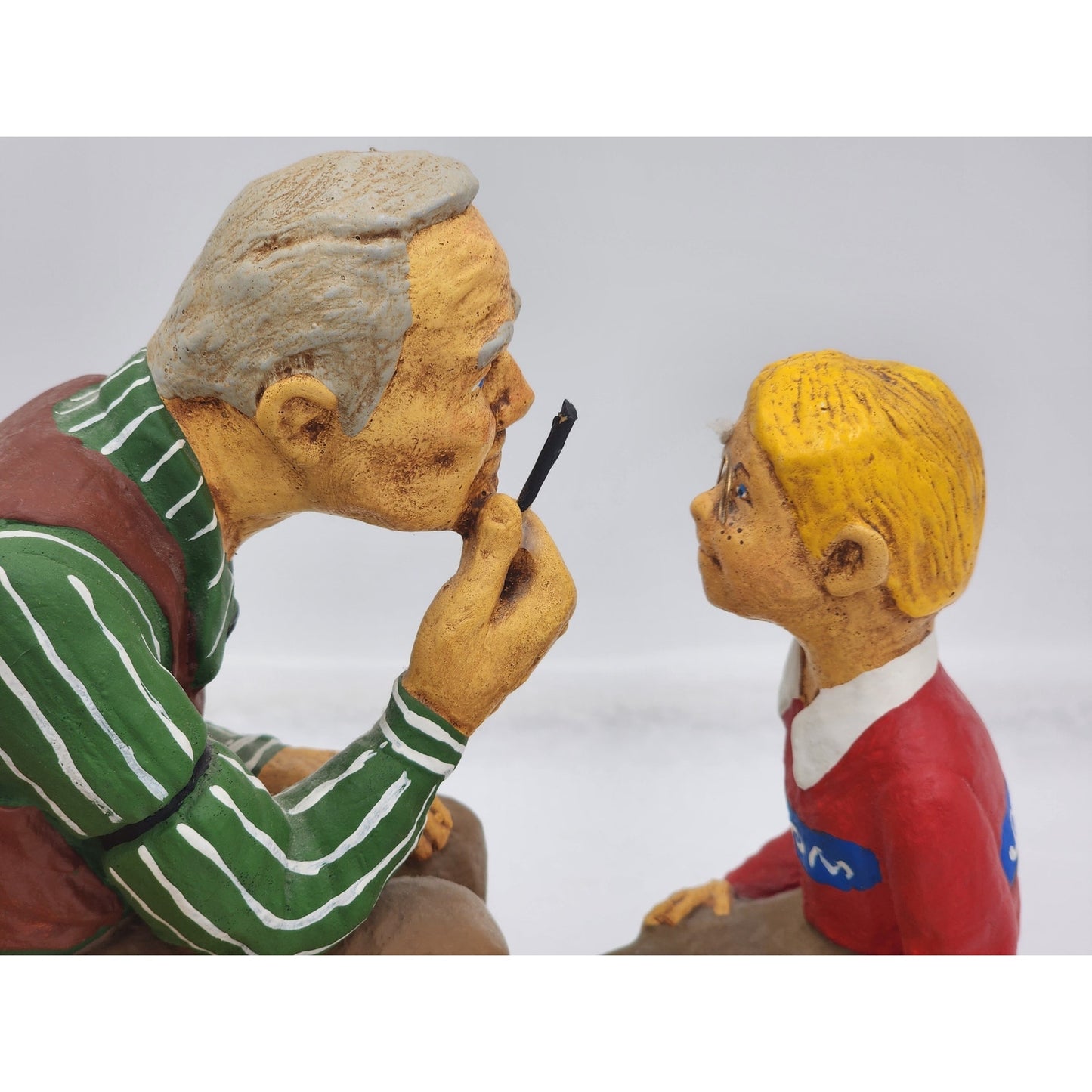 Vintage Lauren Marems Sculpture Eye Doctor Optometrist Gift Patient 1976 Signed