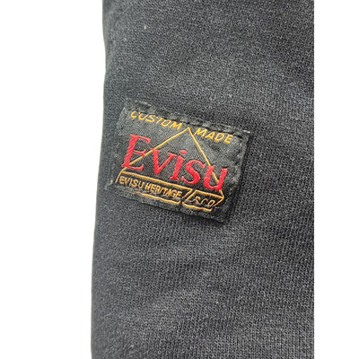 EVISU Heritage Custom Made Sweatpants Men Medium Logo Joggers Streetwear Graphic