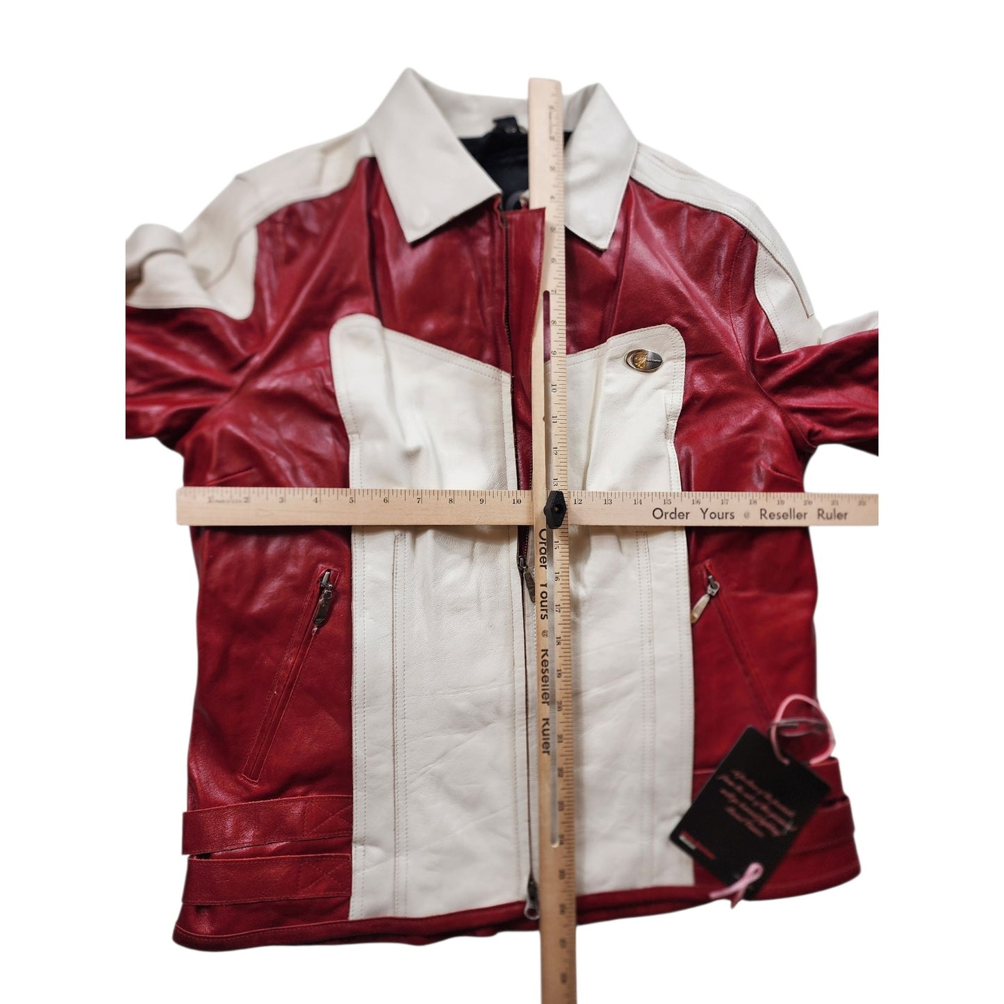 Hein Gericke Leather Motorcycle Jacket Size 14 Racing Quilted Lining Retro Biker