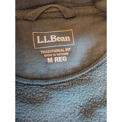LL Bean Pullover Womens Medium Fleece Sweatshirt Traditional Fit Kangaroo Pocket