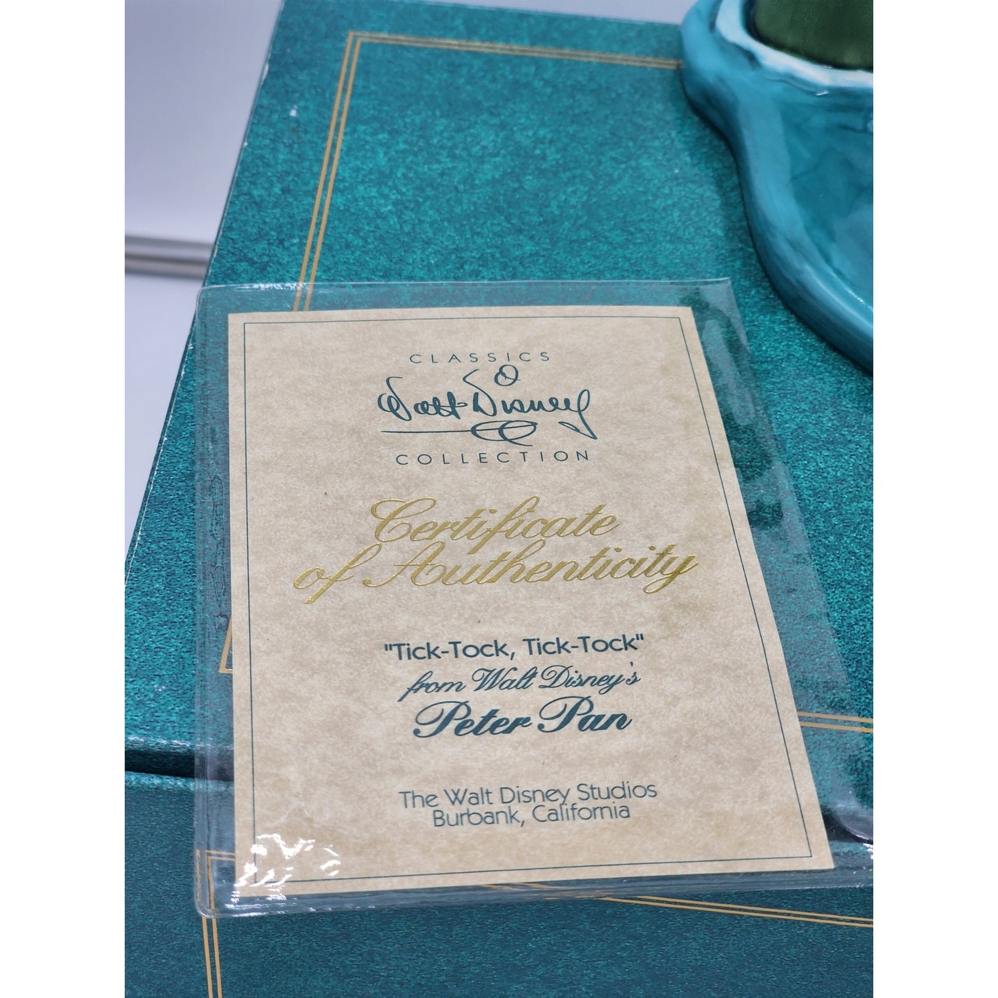 WDCC Disney Peter Pan Tick Tock Tick Tock Crocodile Box COA Retired Vintage Work