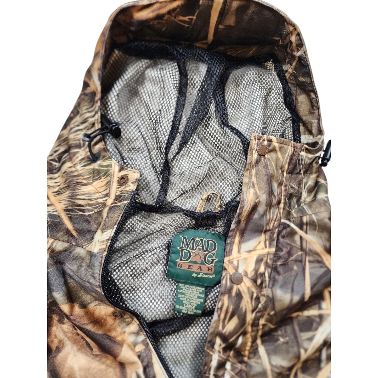 Mad Dog Gear Camo Hunting Jacket Mens Large Waterproof Hooded Outdoor Gorpcore