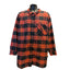 Eddie Bauer Women’s 3X Flannel Shirt Plaid Button Up Buffalo Check