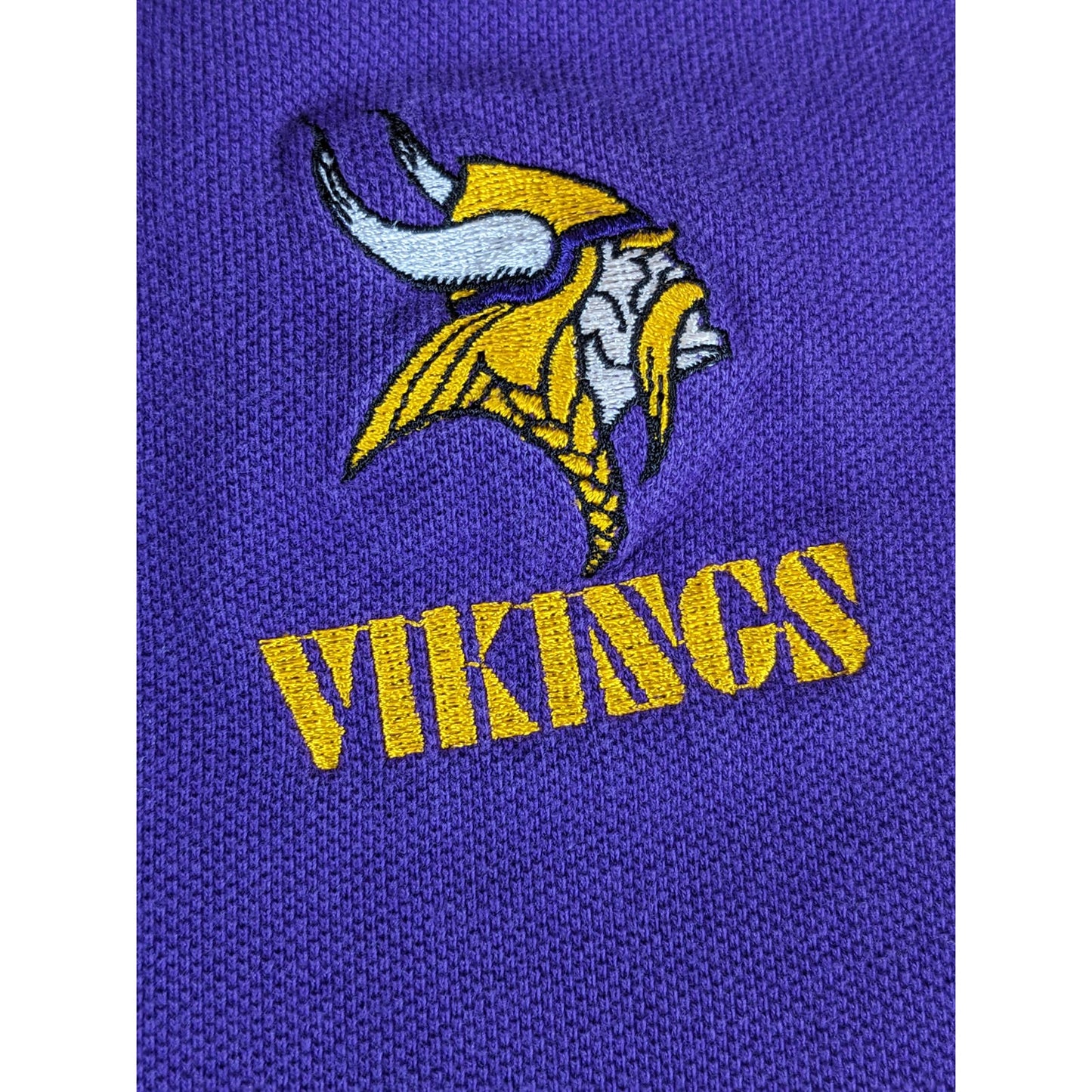 Antigua Polo Golf Shirt MN Vikings Mens XL Short Sleeve Purple Minnesota