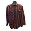 Wrangler Western Pearl Snap Shirt Mens XXL Long Sleeve Burgundy Cowboy Rodeo
