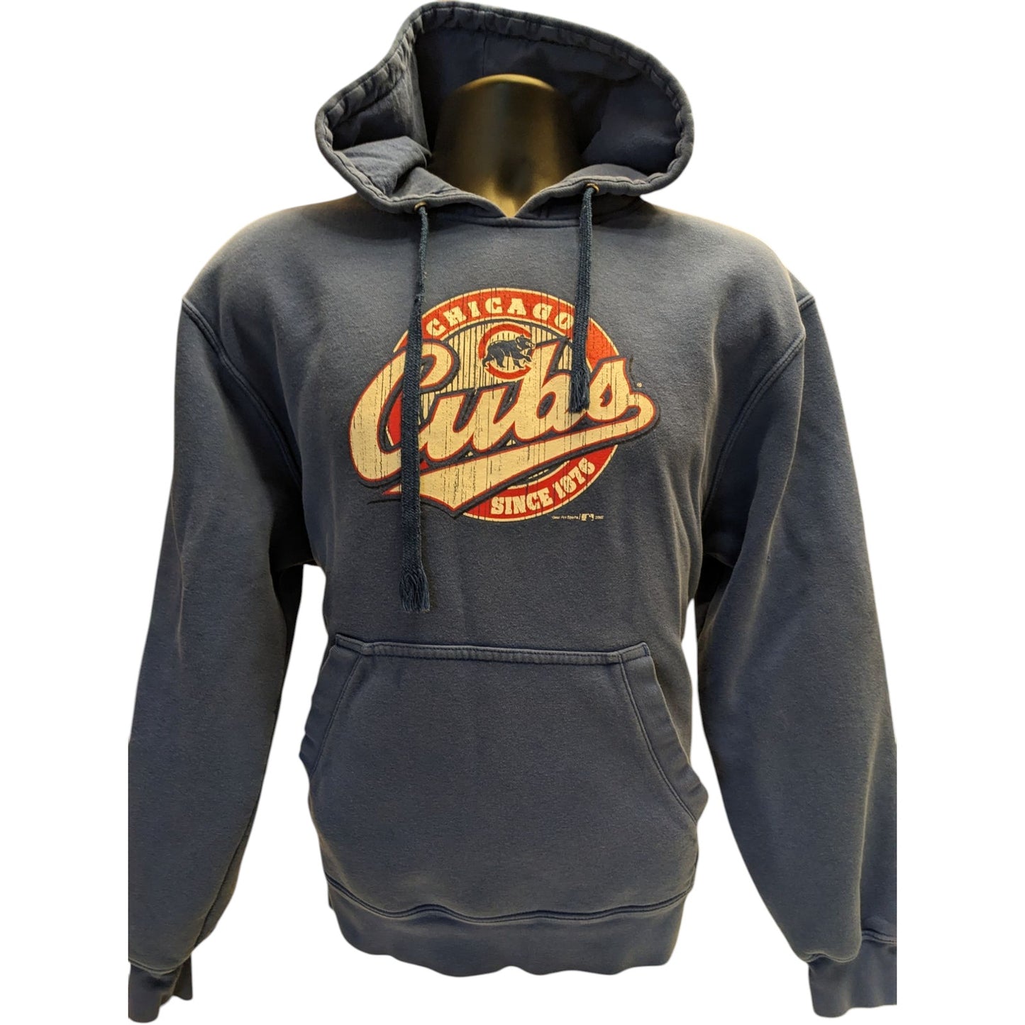 Chicago Cubs Hoodie Men Large Pullover Sweatshirt Gear for Sports Vintage Look