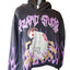 Hazard Hoodie Men Medium Graphic Flame Skeleton Goth Streetwear Sweatshirt