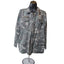 BKE Camo Utility Jacket Womens Large Military Style Zip Up Field Coat Sweatshirt