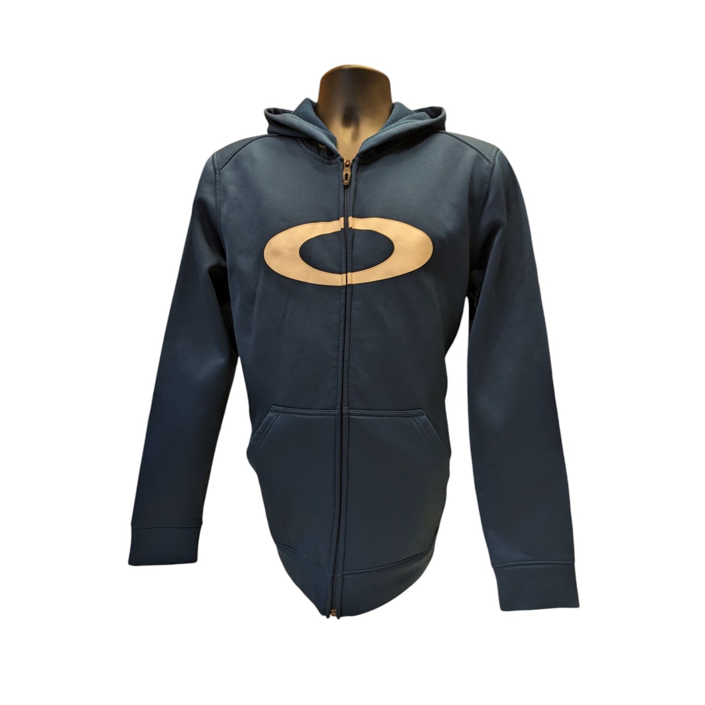 Oakley Hoodie Men Large Full Zip Hoodie Fleece Jacket Activewear Sweatshirt