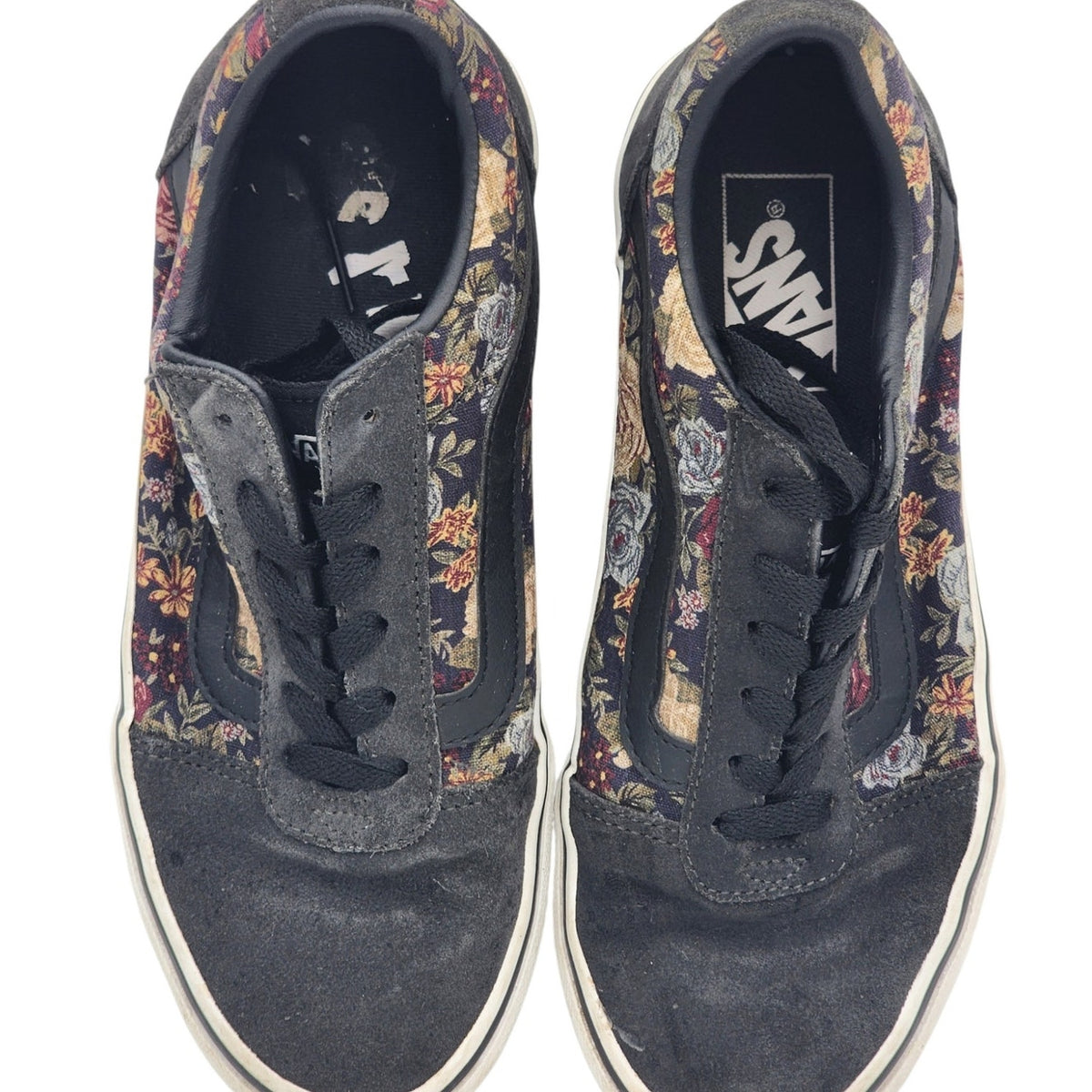 Vans Off the Wall Old Skool Womens 7 Floral Skate Shoes Y2K Sneakers Low Top