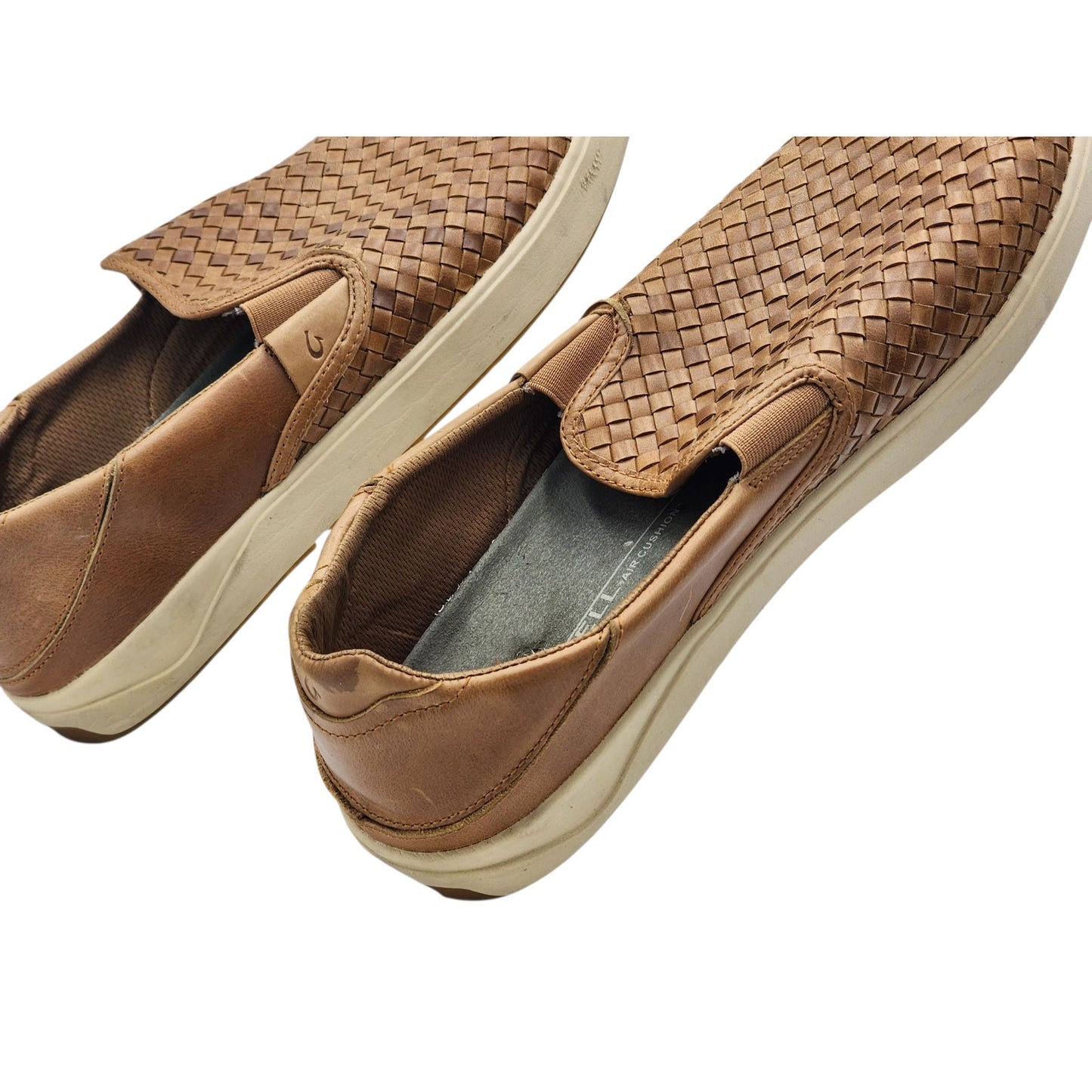 Olukai Lae‘ahi Lauhala Slip On Sneakers Mens 14 Woven Casual Shoes Surf Island