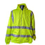 Berne Hi-Vis Hoodie Men 2XL Yellow Reflective Zip Safety Sweatshirt Construction