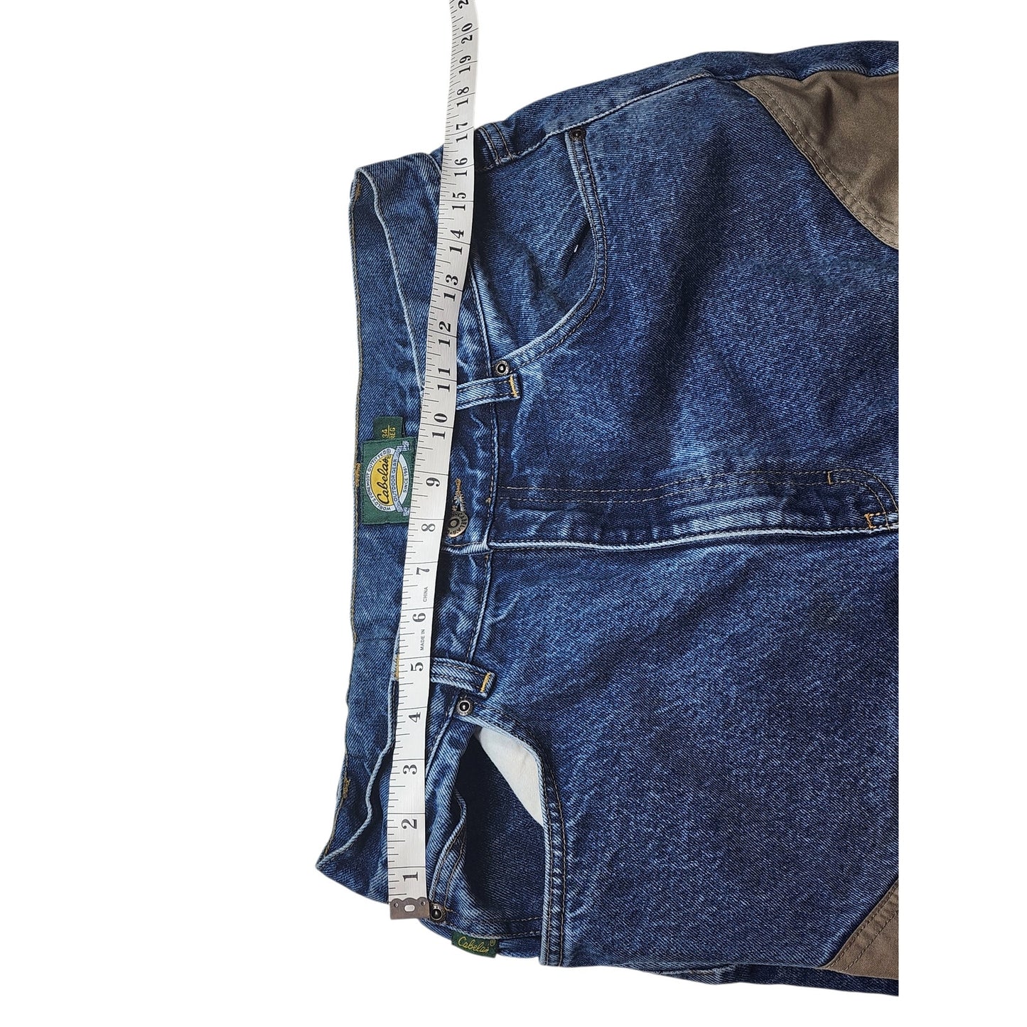 Cabelas Hunting Jeans Mens 34R Denim Canvas Field Pants Work Vintage 94-1125