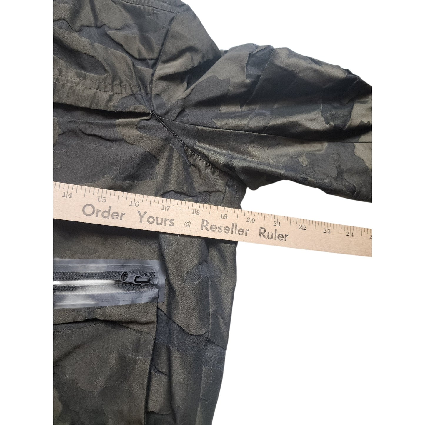 Blanc Noir Jacket Womens Small Skyfall Hooded Aviator Camo Zip Up Windbreaker