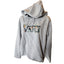 VANS Hoodie Womens Medium Floral Embroidered Raw Hem Cut Off Pullover Sweatshirt