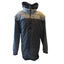 PX Clothing Jacket Mens 3XLT Hooded Puffer Full Zip Gray Black Colorblock Hoodie