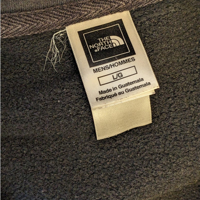 North Face Hoodie Mens Large Logo Sweatshirt Full Zip Drawstring Kangaroo Pocket