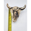 Native American Southwestern Style Pottery Buffalo Skull Signed T Vail Horsehair