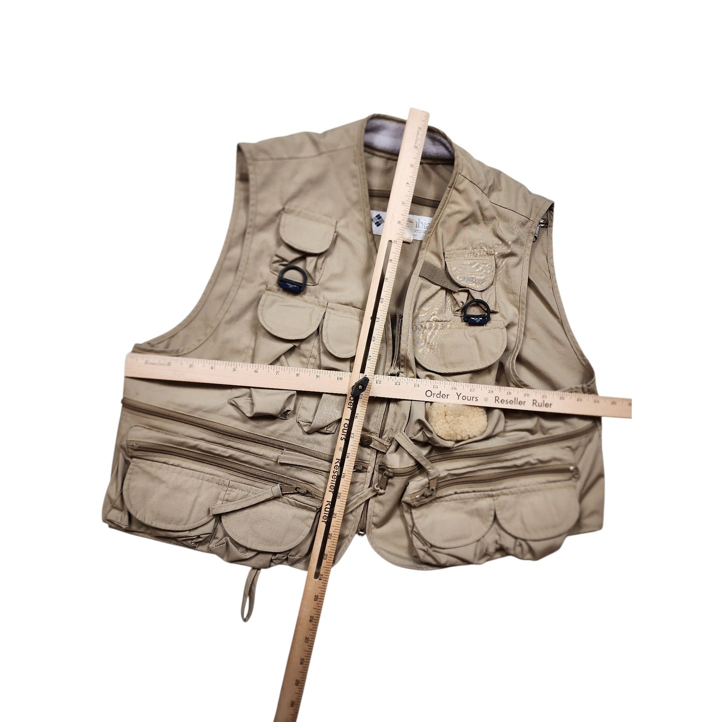Vintage Columbia Sportswear Fishing Vest Mens XXL Pockets Utility Outdoor Safari
