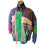 DTU Pink Colorblock Jacket M Oversized XL Quilted Patchwork Bomber Retro Street
