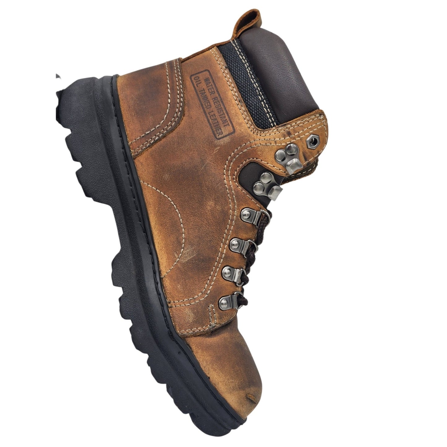 AdTec Steel Toe Work Boots Womens 9 Leather ASTM F2413 Lug Hiking Safety 2977