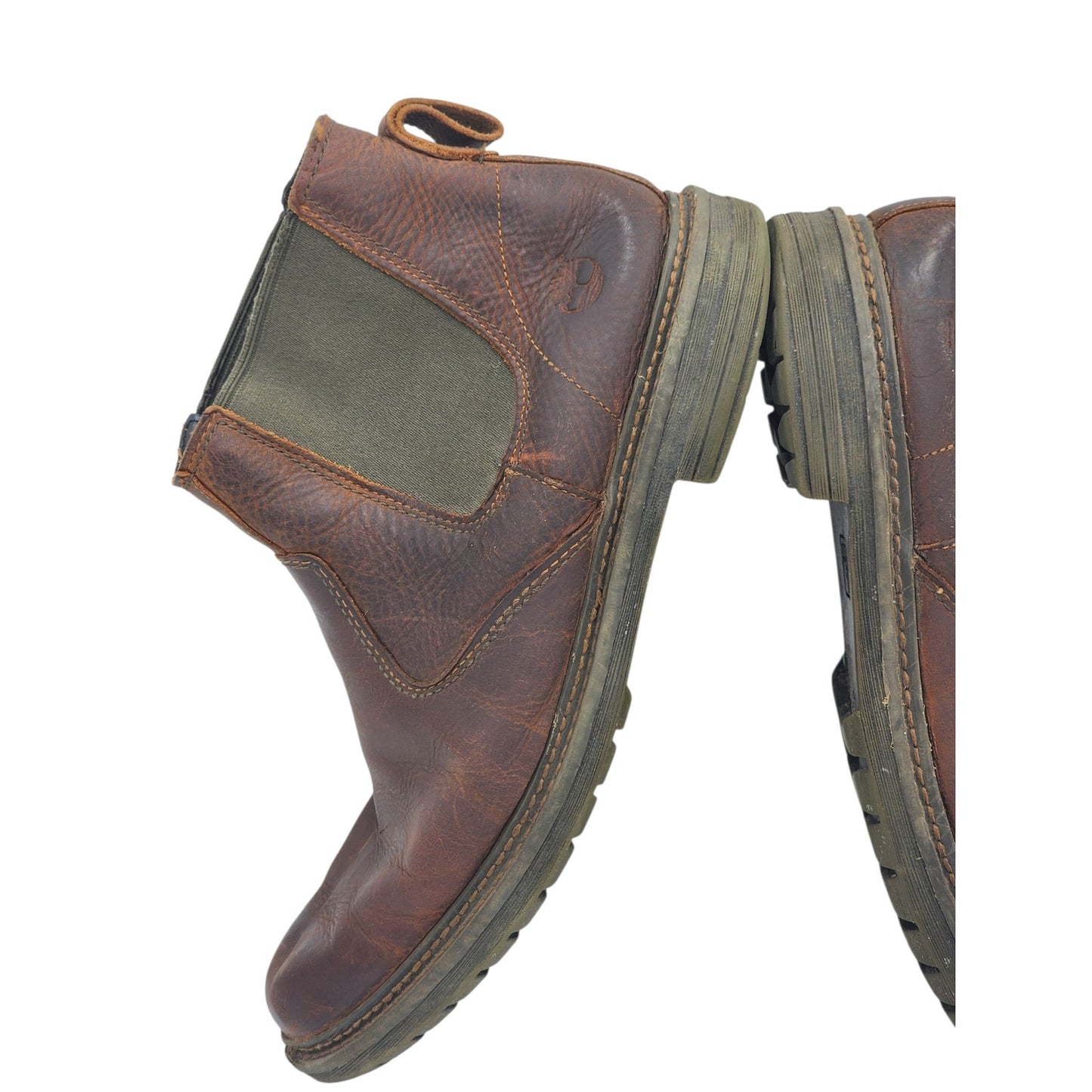 Timberland Shoes Men 12 Chelsea Boots Leather Slip On Ankle Pull On Rugged 9745A