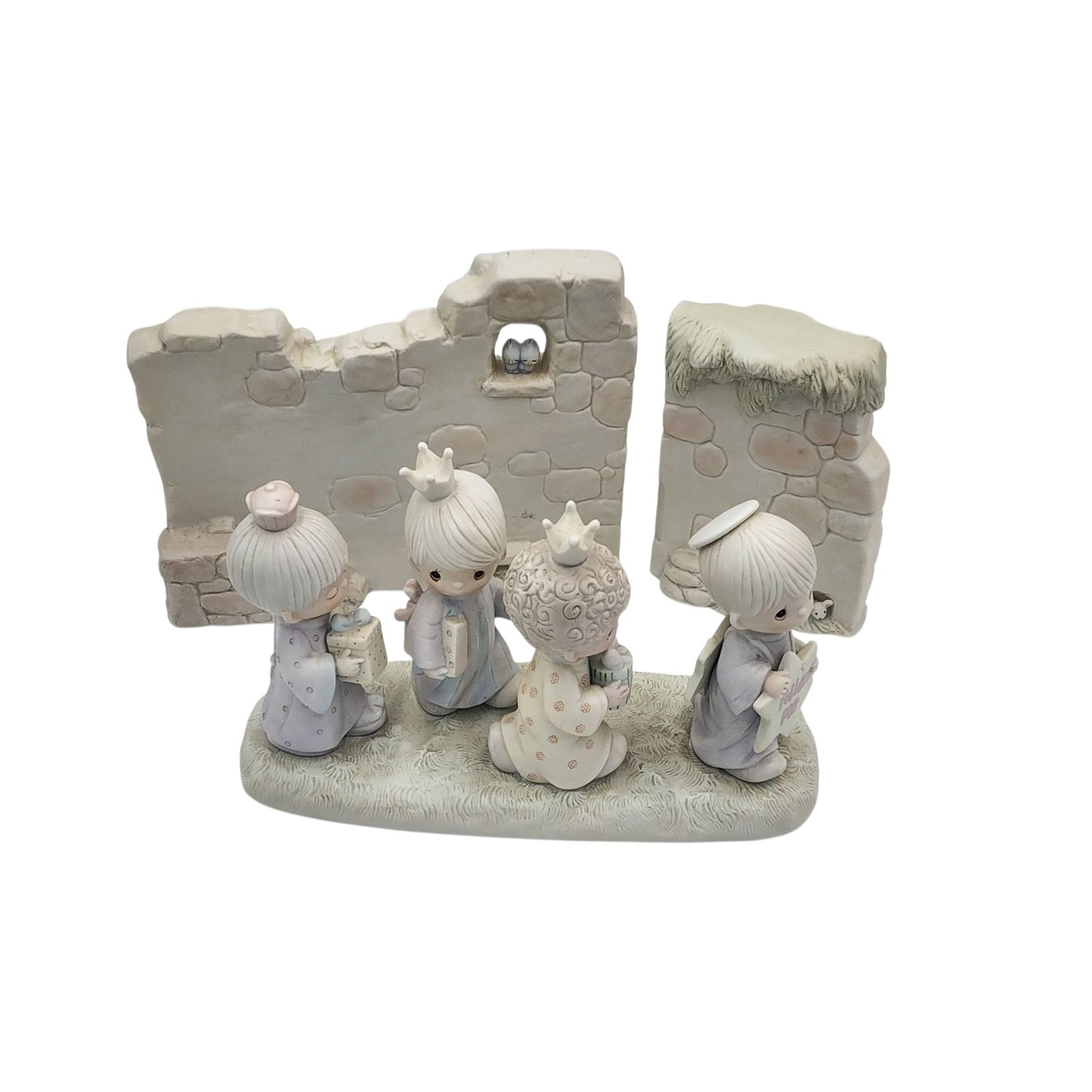 Precious Moments They Followed The Star & Manger Wall Set Nativity E-5641 E-5644