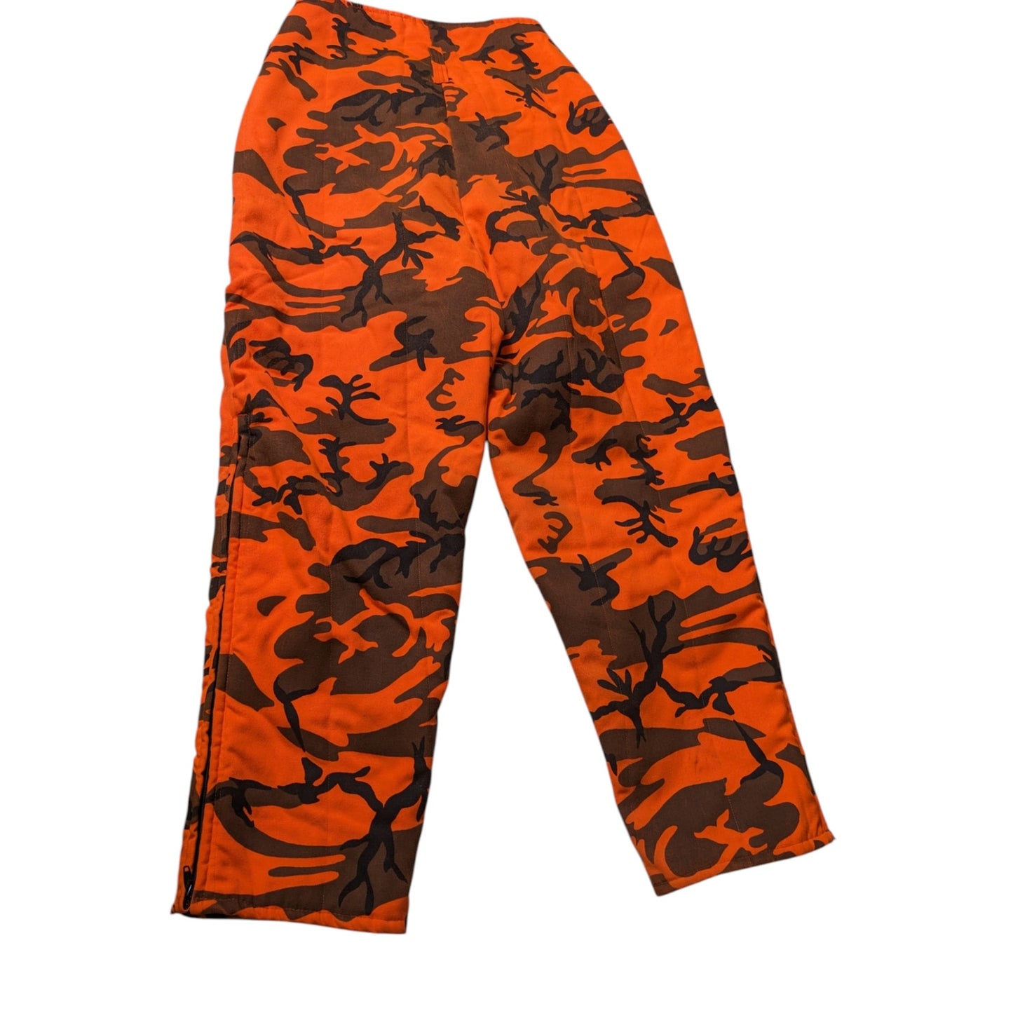 Hunting Pants Mens XL Blaze Orange Camo Insulated Workwear Gorpcore Survival