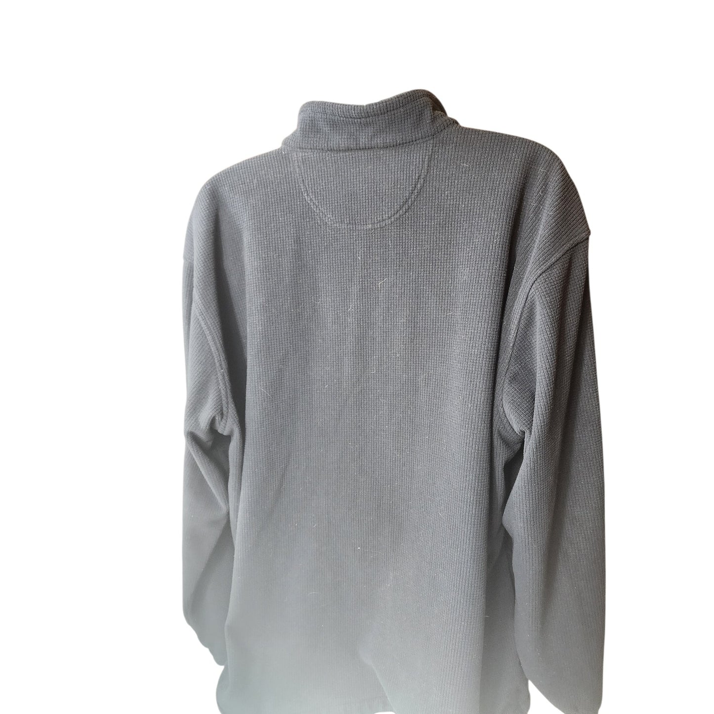 Greg Norman Sweater Men XXL Pullover Zip Black Shark Logo Golf Fleece Sweatshirt