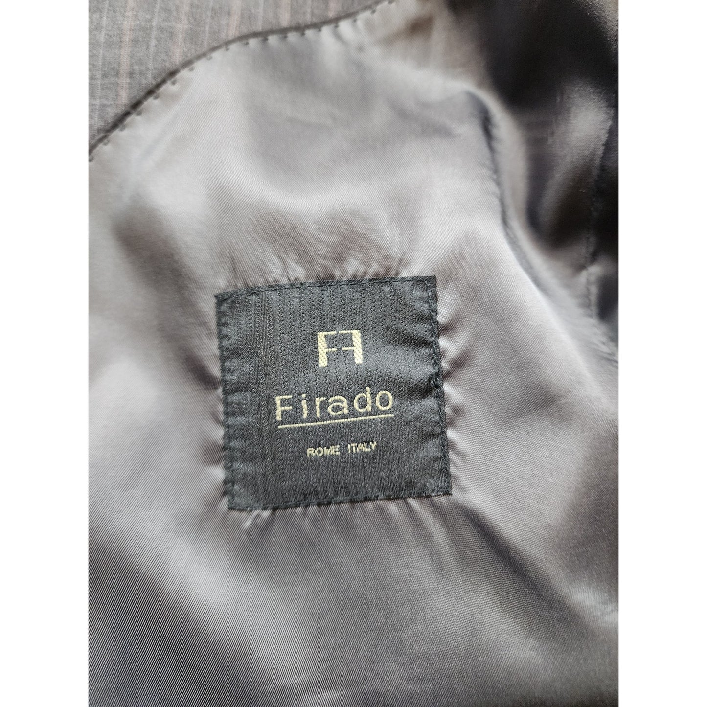 Firado Rome Italy Wool Suit Jacket 54L US Blazer Sport Coat Super 130s Italian