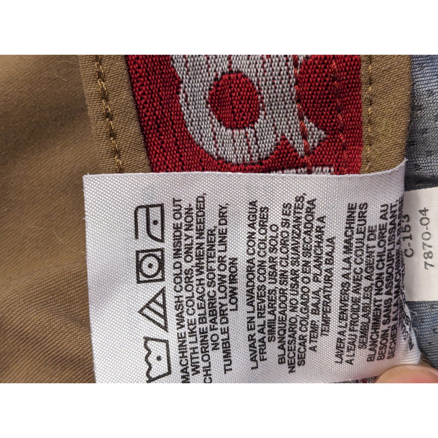 Wrangler Pants Mens 29x30 Outdoor Cargo Brown Workwear Utility Stretch Hiking